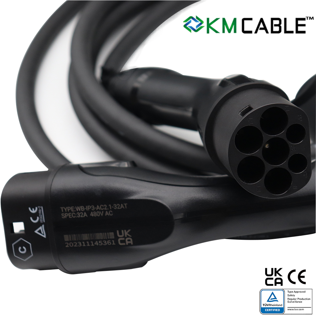 Câble de charge EV triphasé 22 - Ev Charger Type 2 22Kw 32A 3 Phase avis et prix